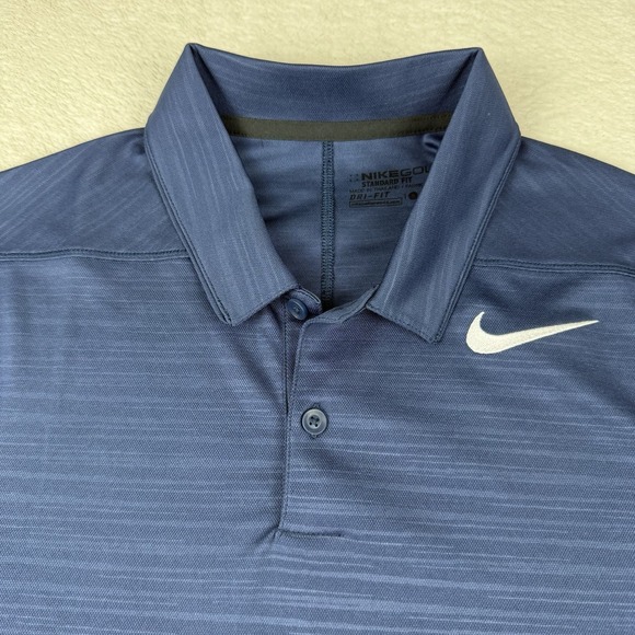 Nike Golf Dri-Fit Tour Texture Mens Polo Short Sleeve Shirt 915876-410-NWT Sm - Picture 7 of 16